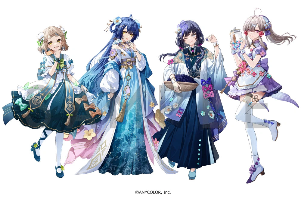 NIJISANJI Chūka Emaki Goods Illustration<br>by Kuga Huna