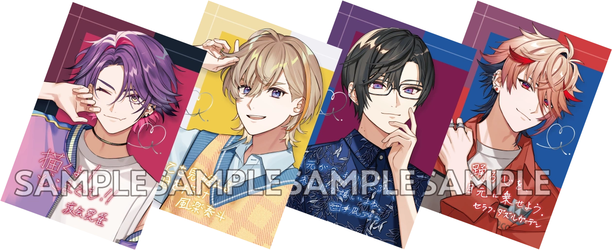 VOLTACTION × Love Liner and iCouleur Collaboration Postcard Illustration
