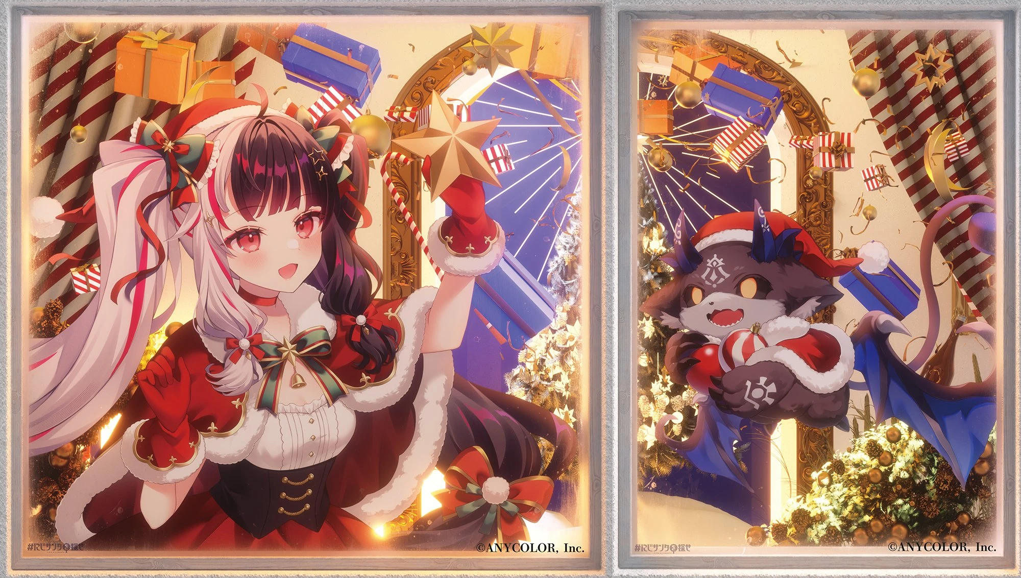 "FIND NIJISANTA"<br>Illustration by Wasabi