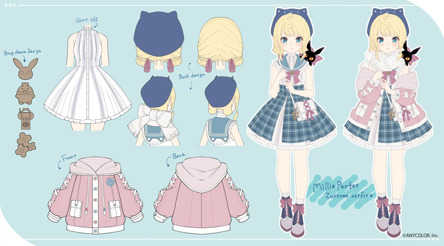 Zuttoღo Winter Outfit Reference Sheet by Fujimi Nanna