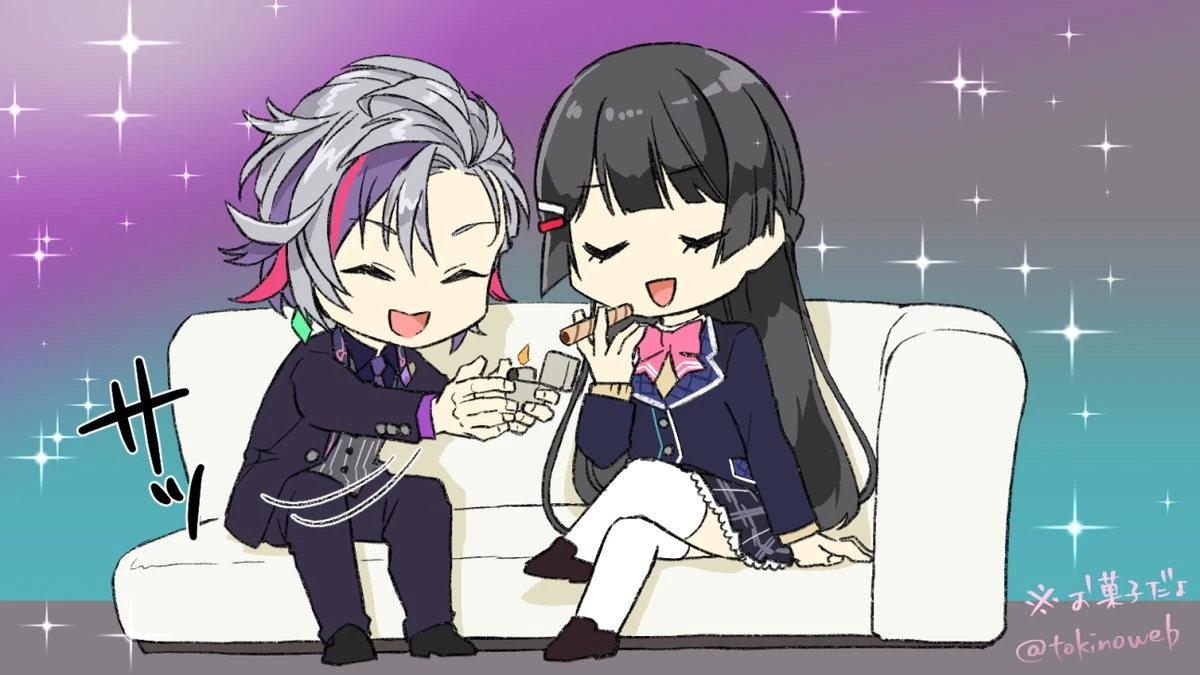 Tsukino Mito and Fuwa Minato<br>by Tokino Mitsuru