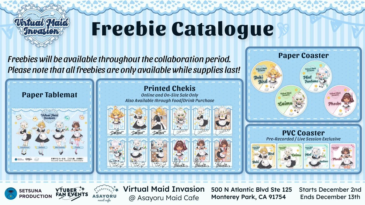 VMaidInvasion Freebie Catalog