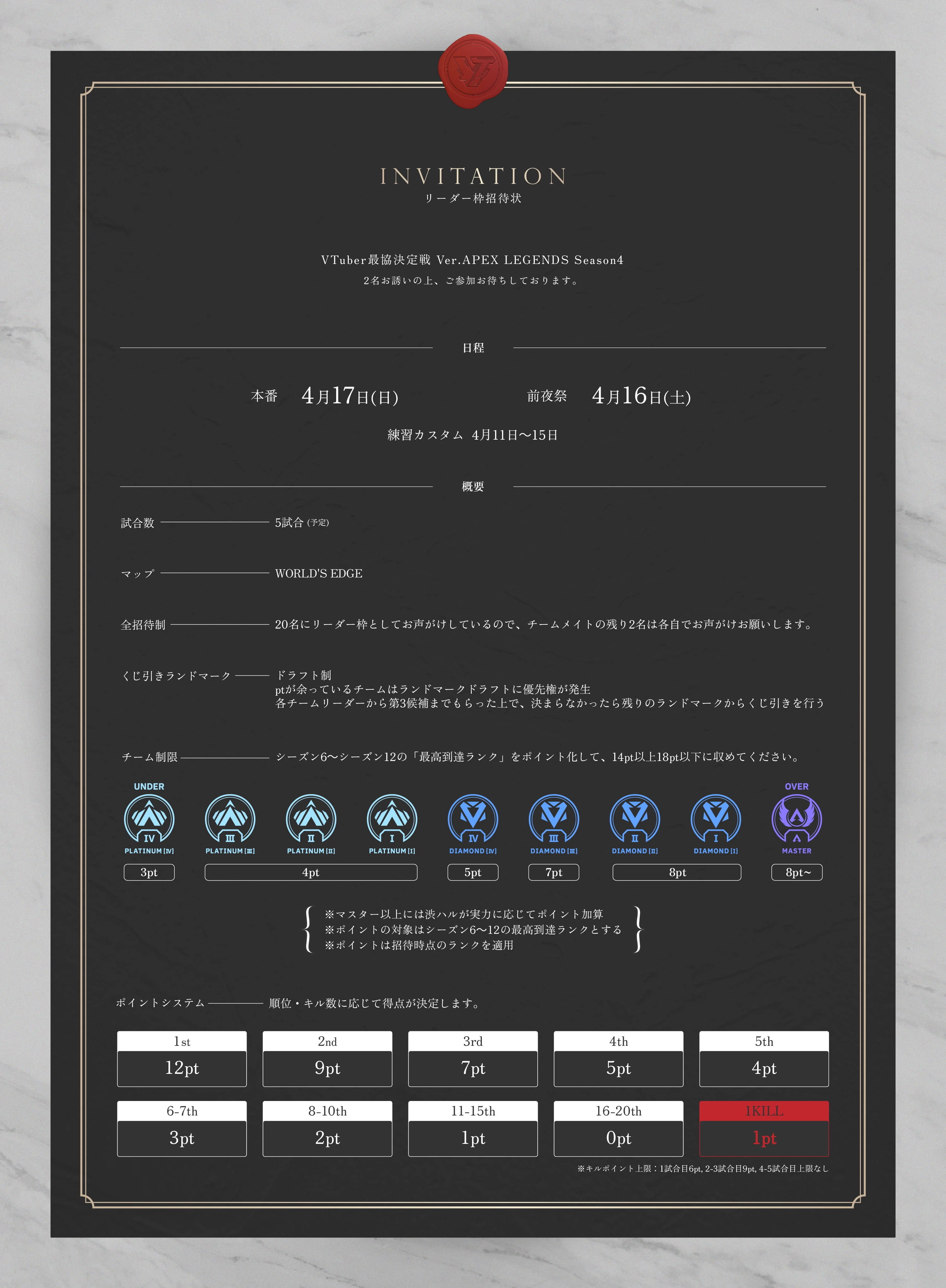 VSaikyo S4 Invitation Design