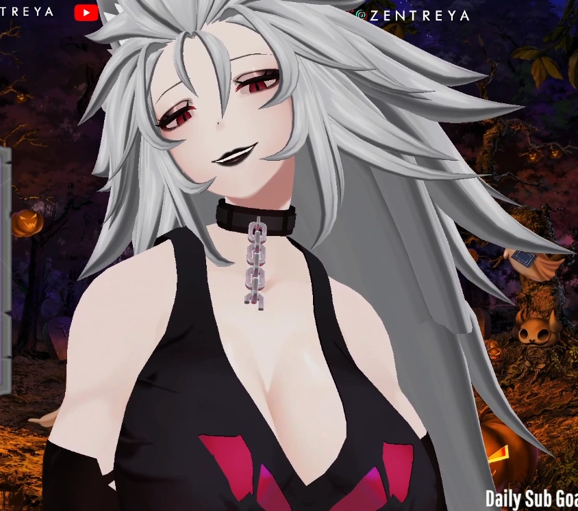 Wolftreya.Halloween Outfit 3d (Cyber version Close-up)