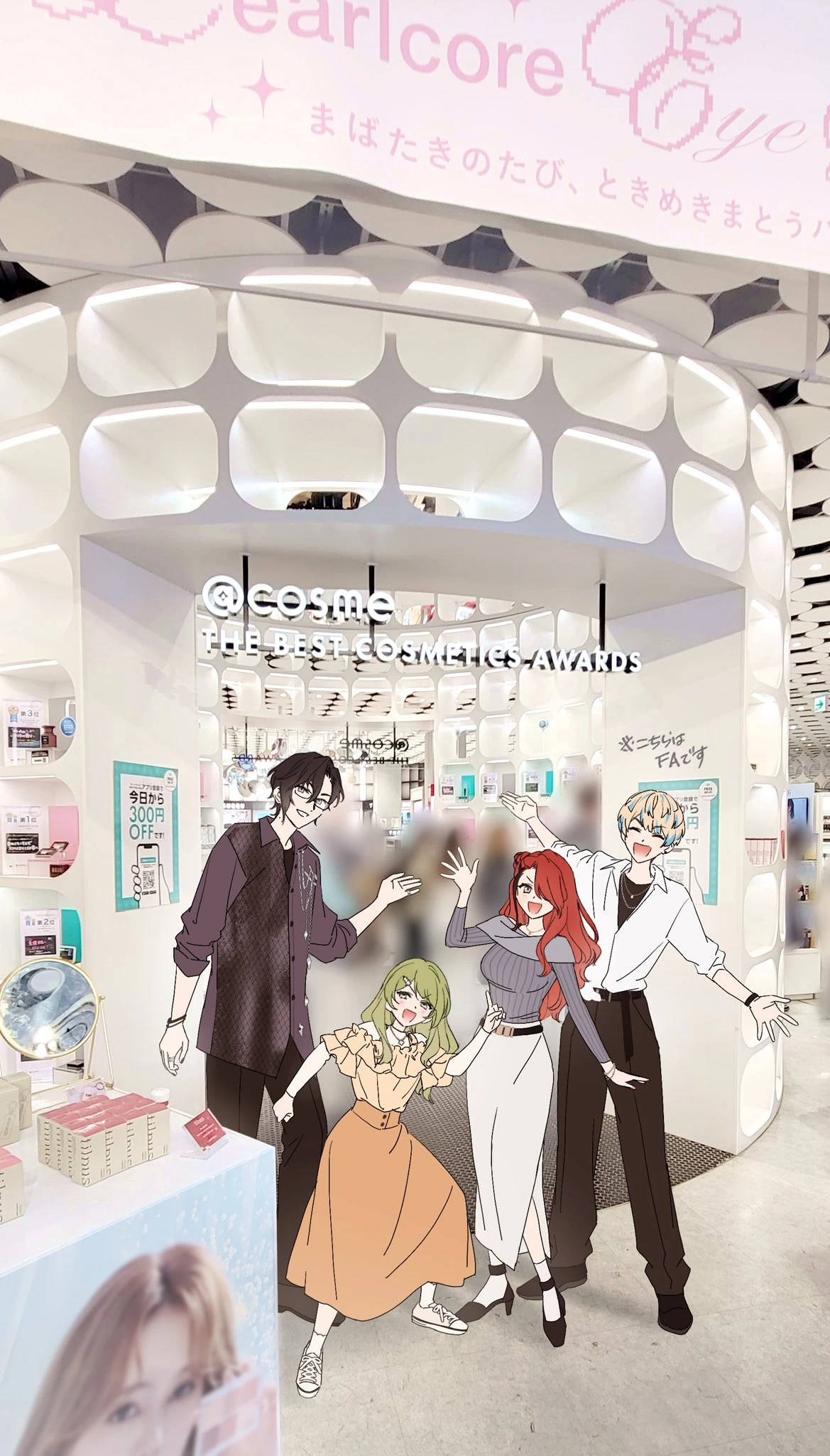 Nijisanji Cosme Tokyo Collab Illustration by Nagasaki