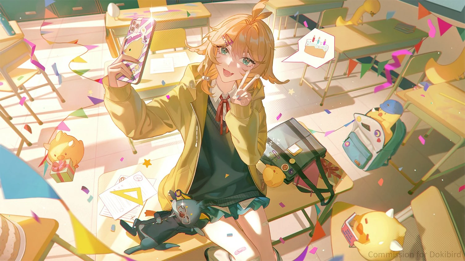Birthday & School Outfit Wallpaper by xiisalt