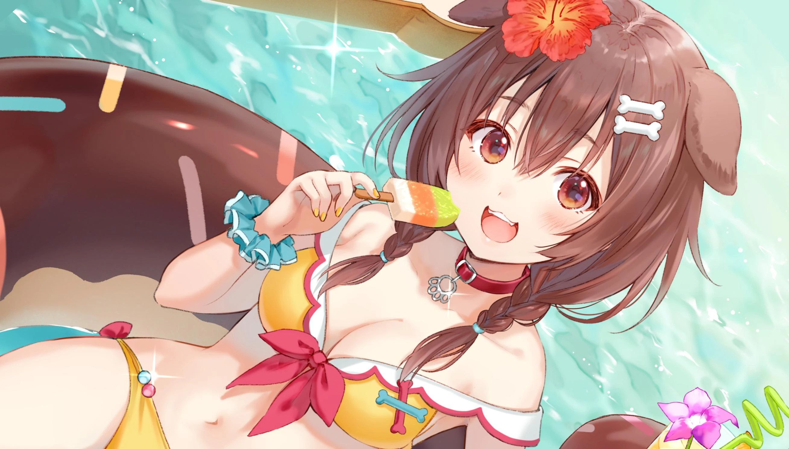 hololive VTuber Official Fanbook<br>"SUMMER SCENES" Illustration<br>by Fukahire
