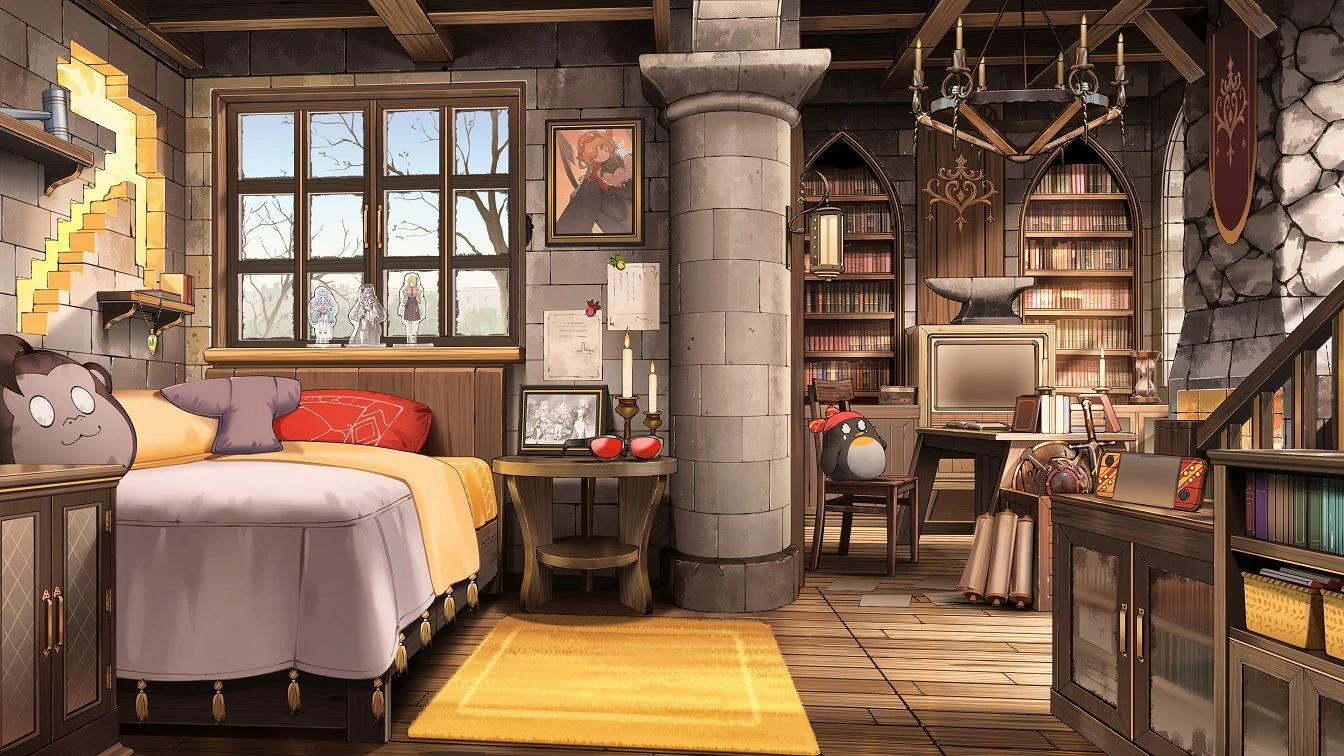 Bedroom Background (Without Desk) by Keira