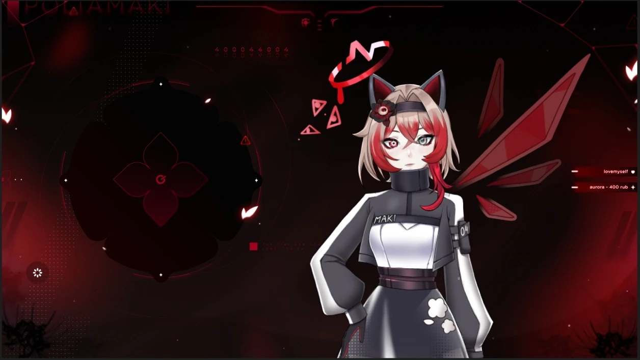 Main overlay with references to nick, 04, off sign, etc