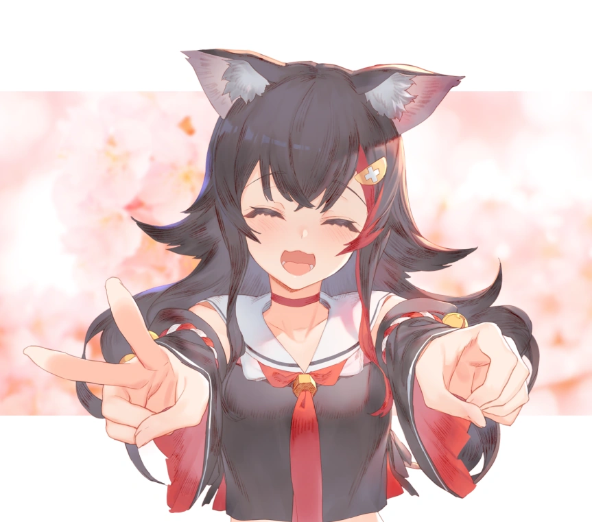 Ookami Mio 200k Subs Celebration Art by Izumi Sai