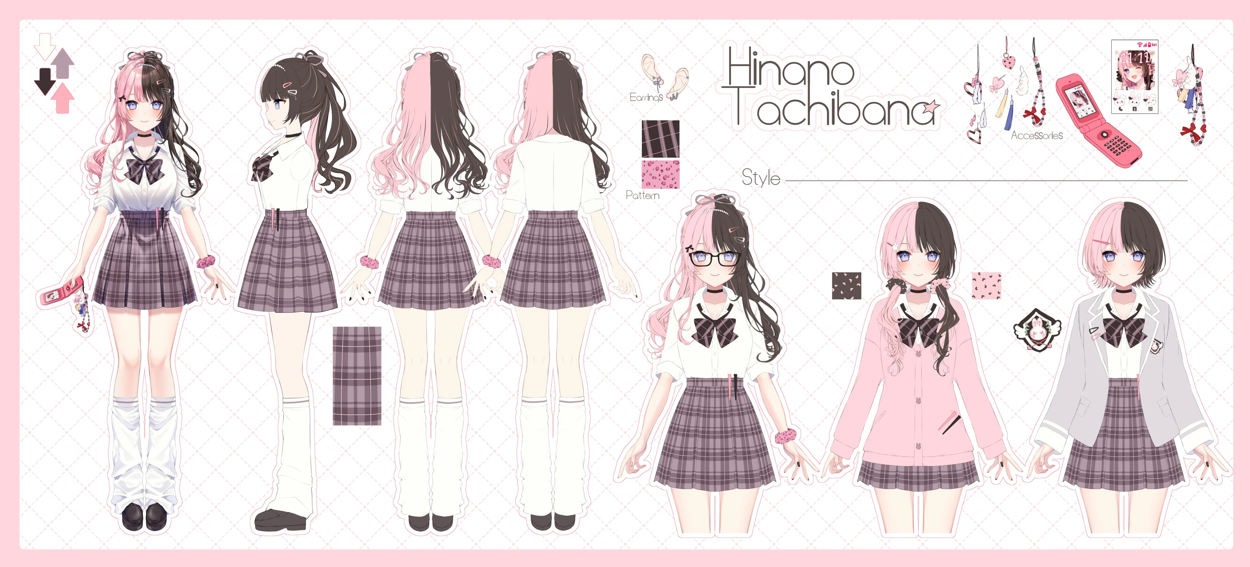 6th 2D Costume Reference Sheet