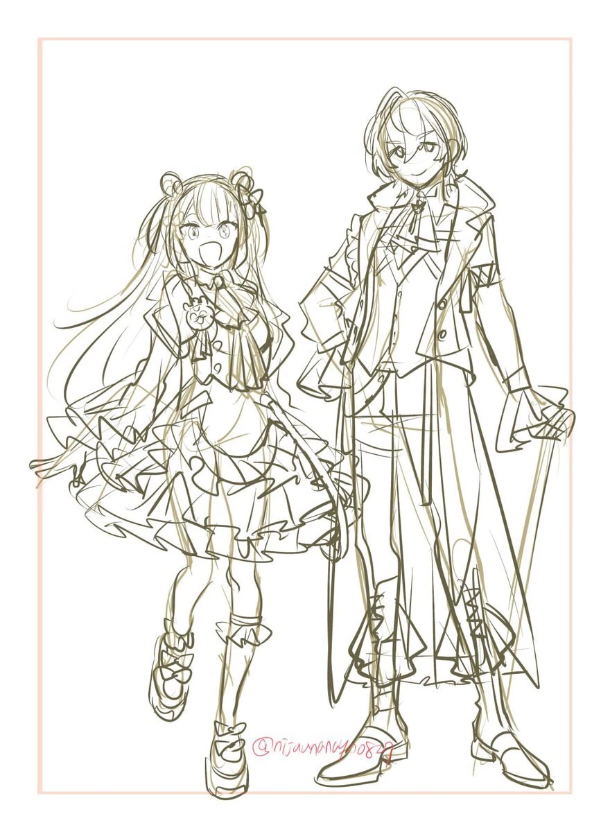 Yotsuha and Kanato by Ninahachi