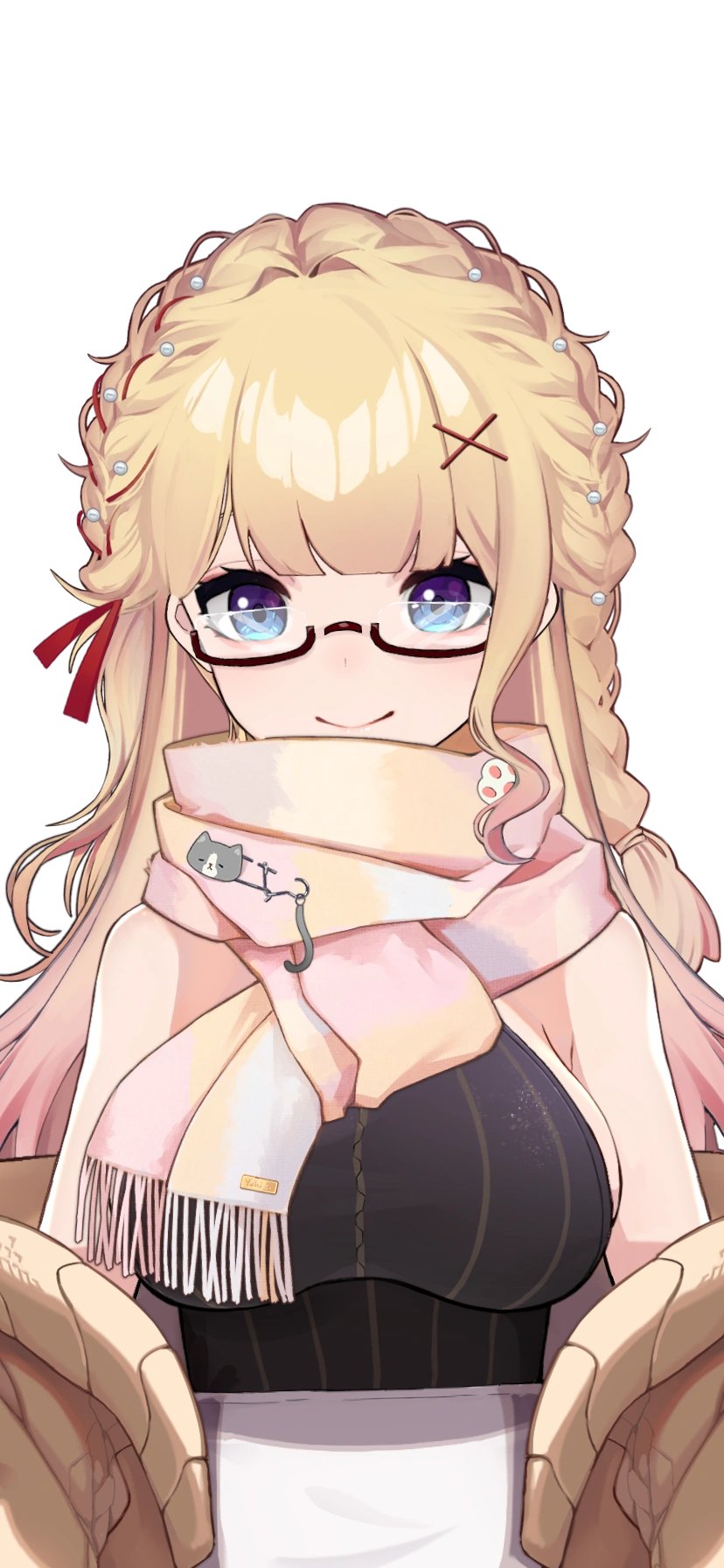 With Scarf