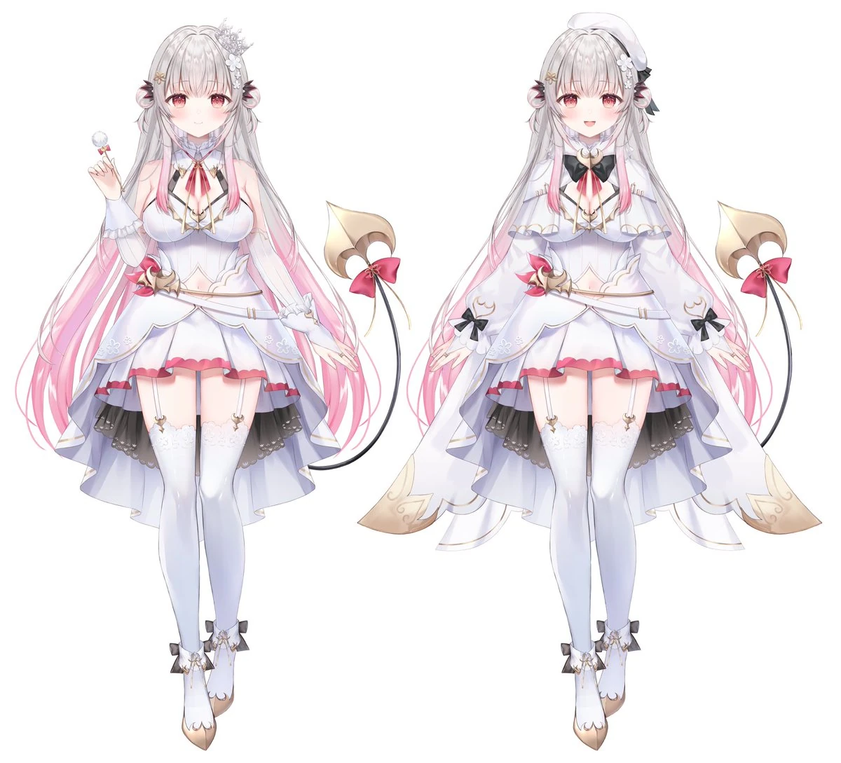 White Fantasy Costume by [https://x.com/_rucaco_/status/1703411388742516775 rucaco]