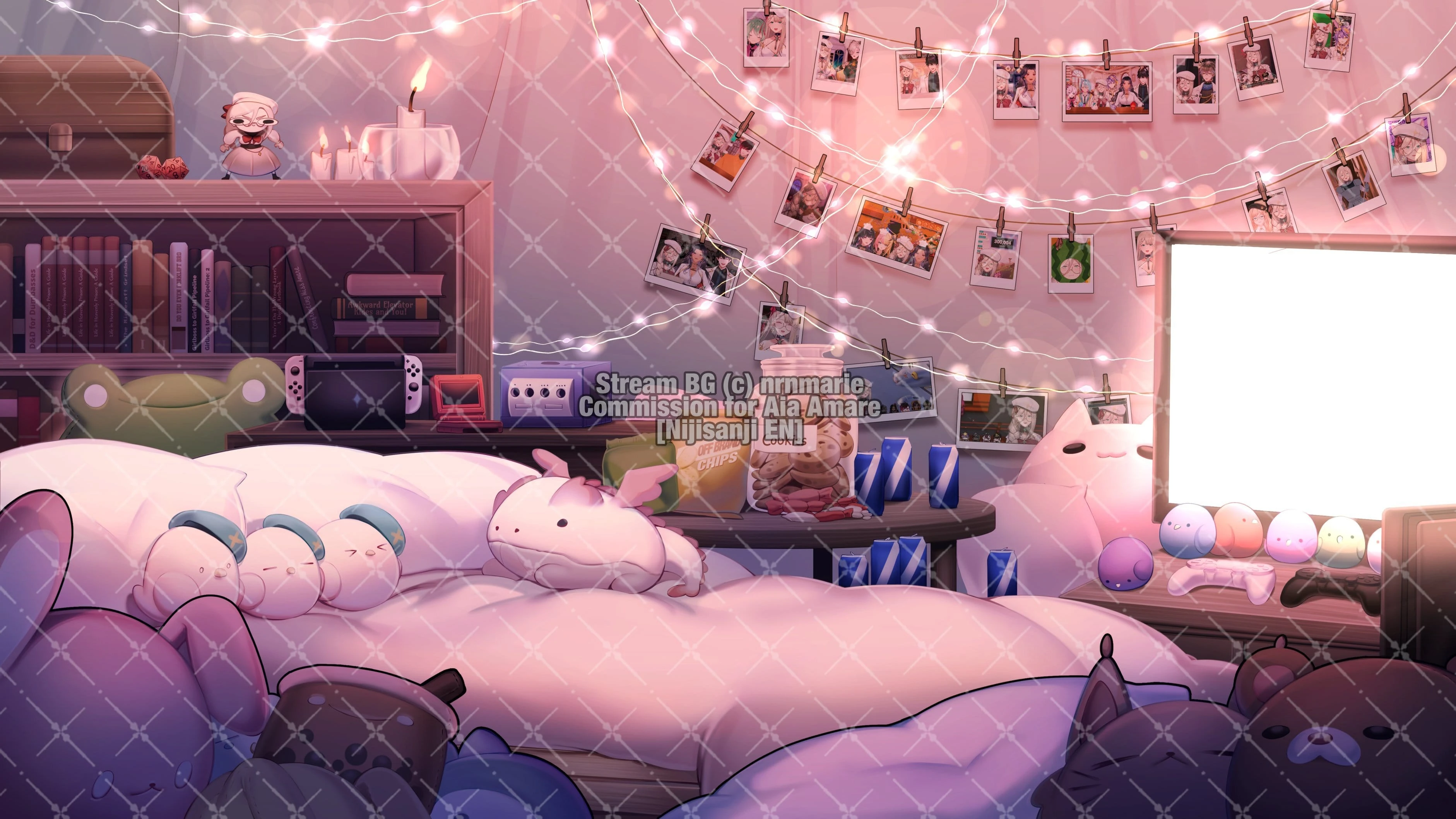 Pillow Fort Room Background (Night Version) by Marie