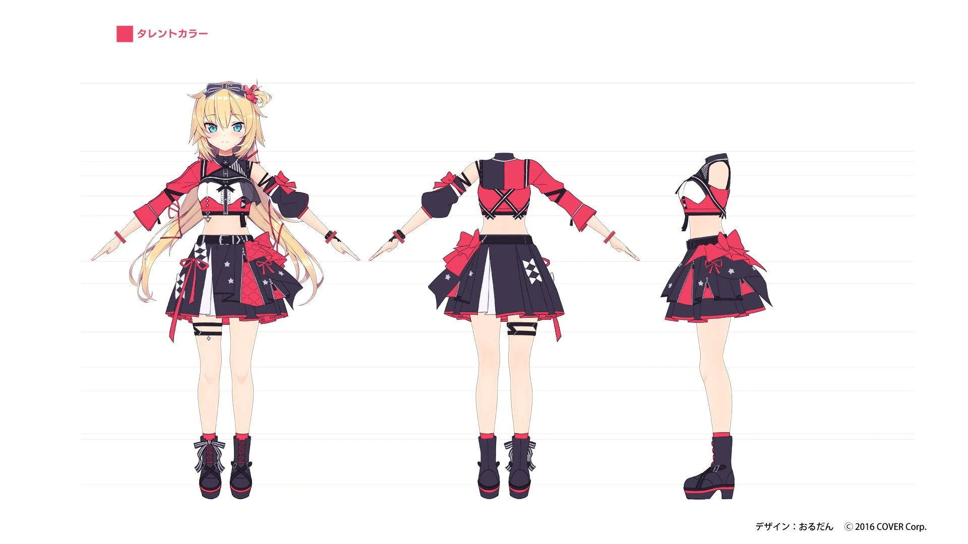hololive 6th fes. Color Rise Harmony 3D Idol Costume Concept Illustration by Ordan