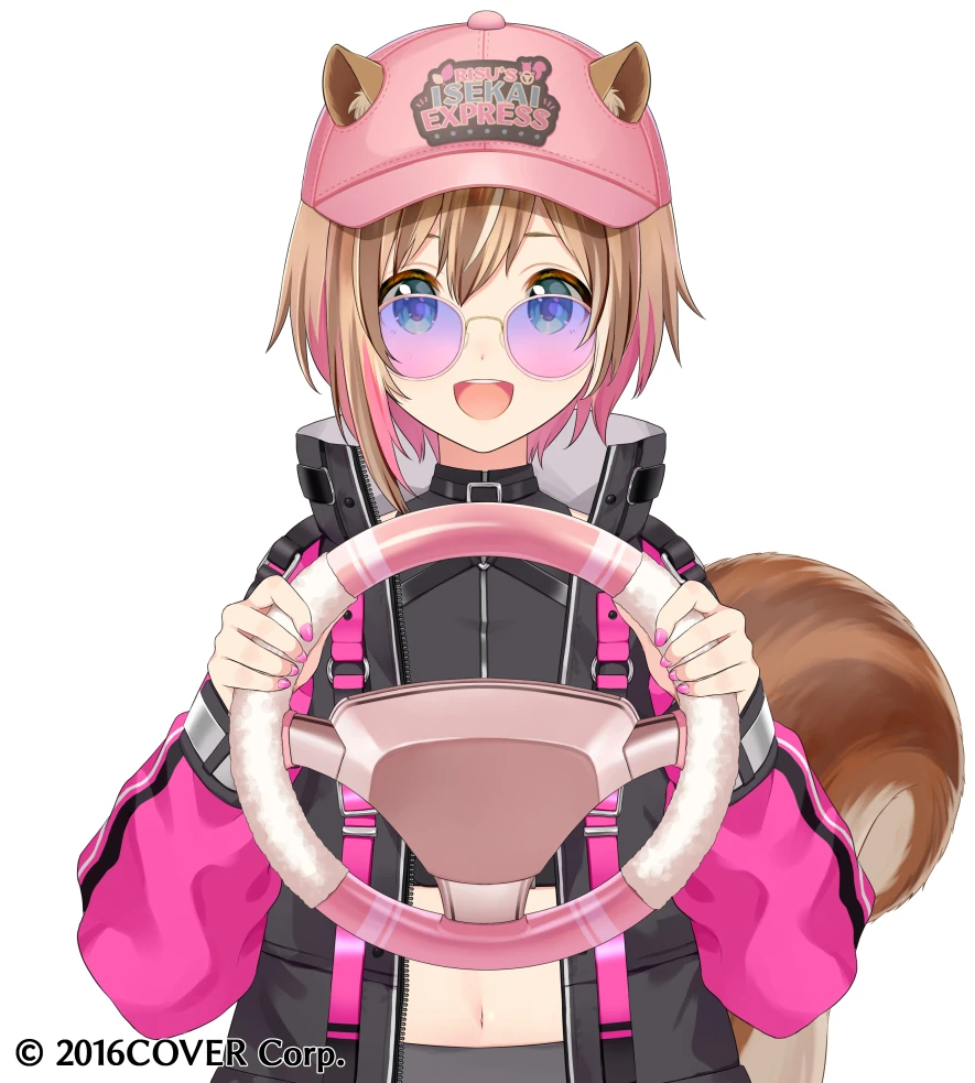 Pink Trucker Hat, Sunglasses, and a Pink Truck Steering Wheel<br>by Yatomi
