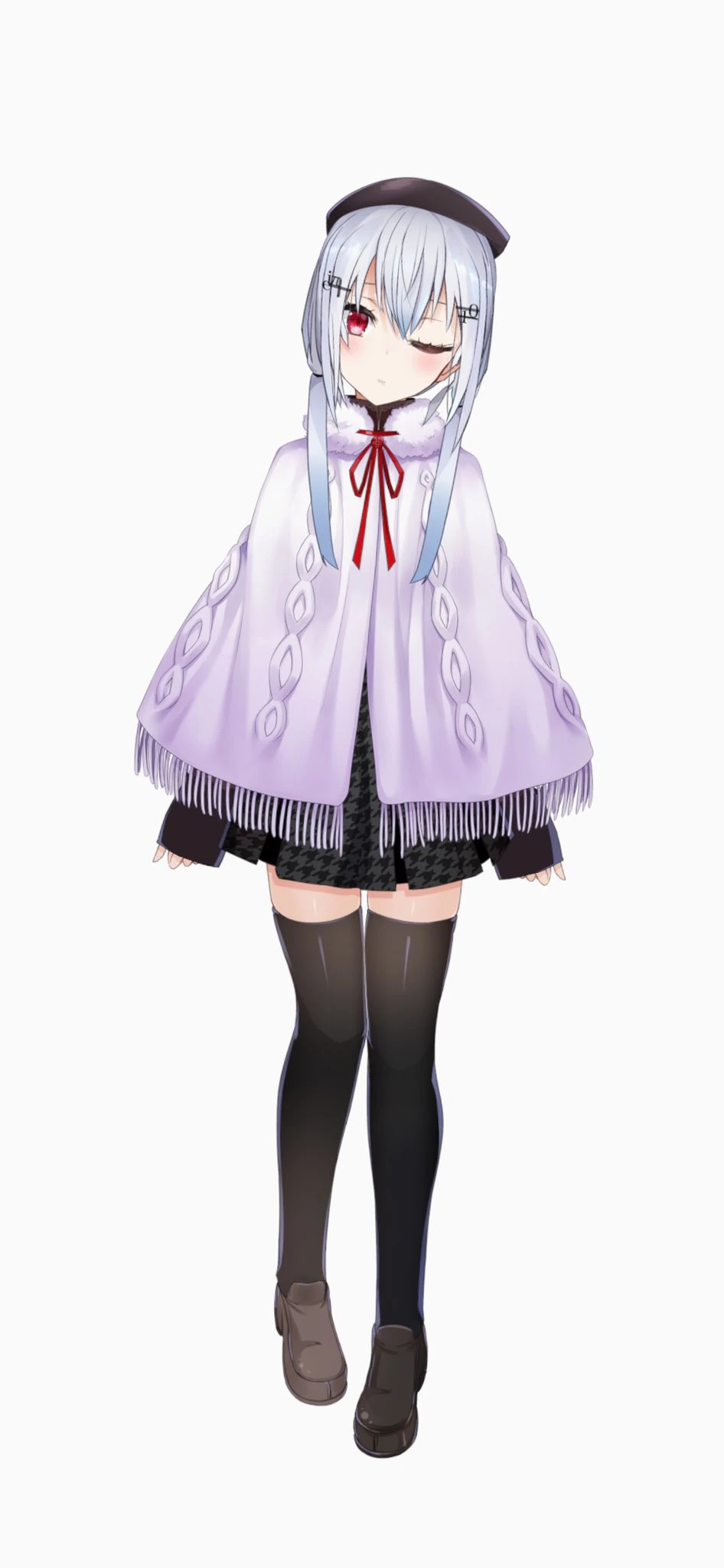 Winter Outfit With Shawl