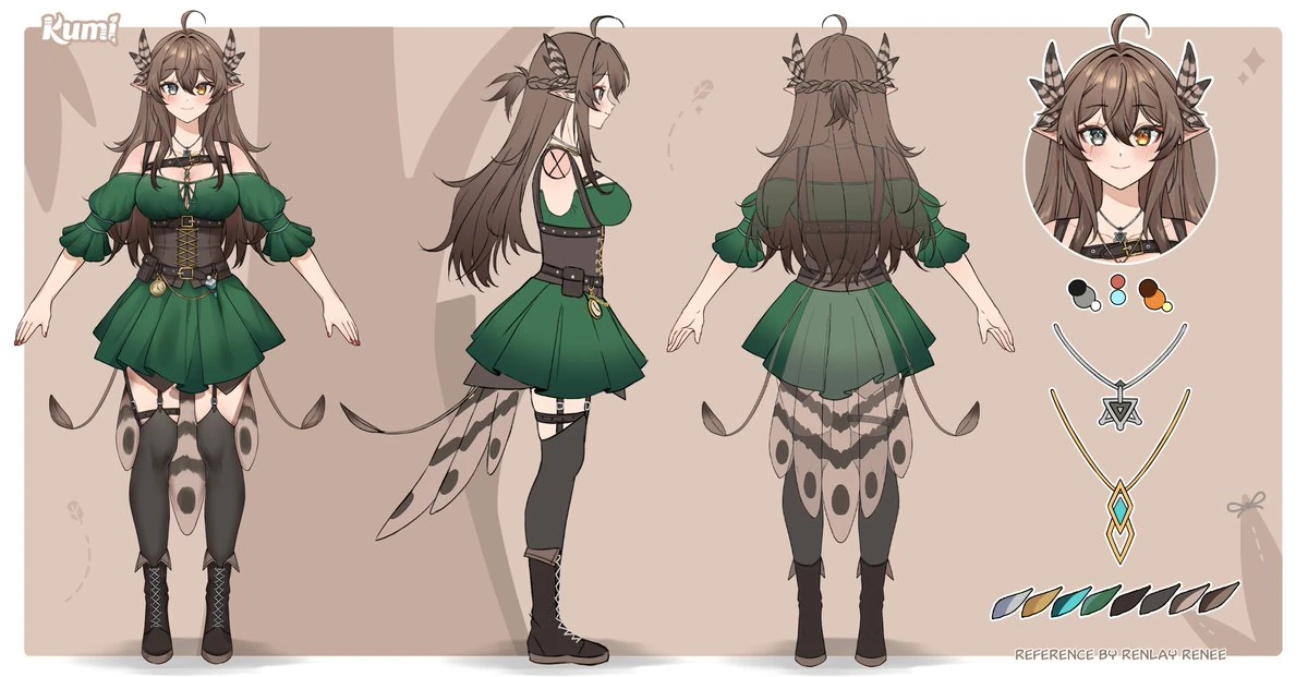 Reference Sheet by [https://x.com/RenlayRenee RenlayRenee]