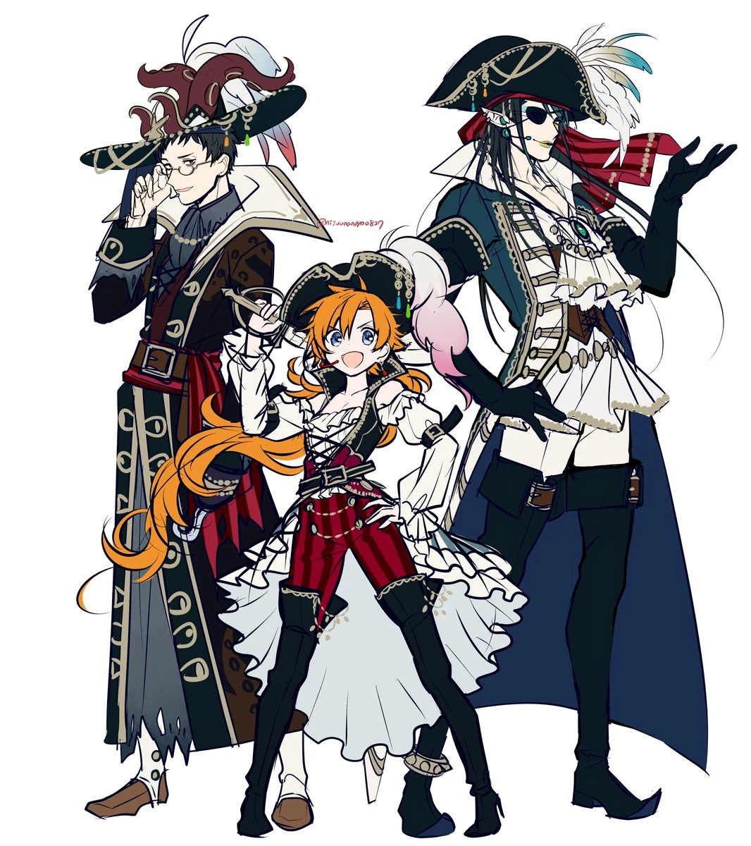 OTN as Pirates by Ninahachi