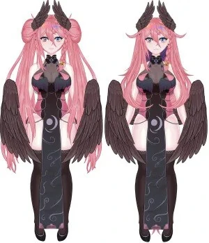 kiracrowe's 1.0 VTuber model