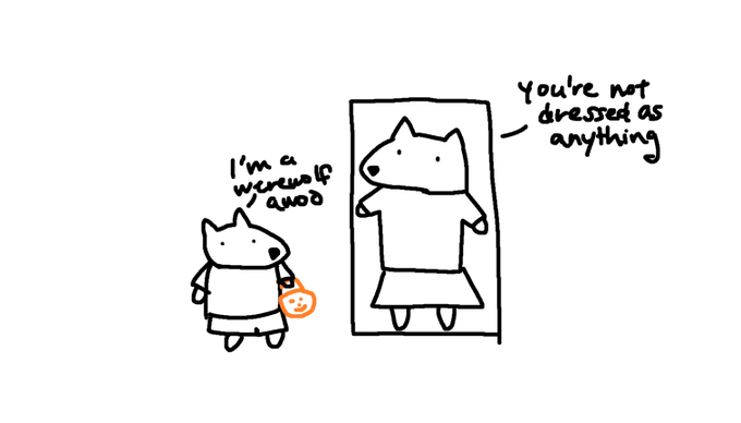 Werewolf on Halloween