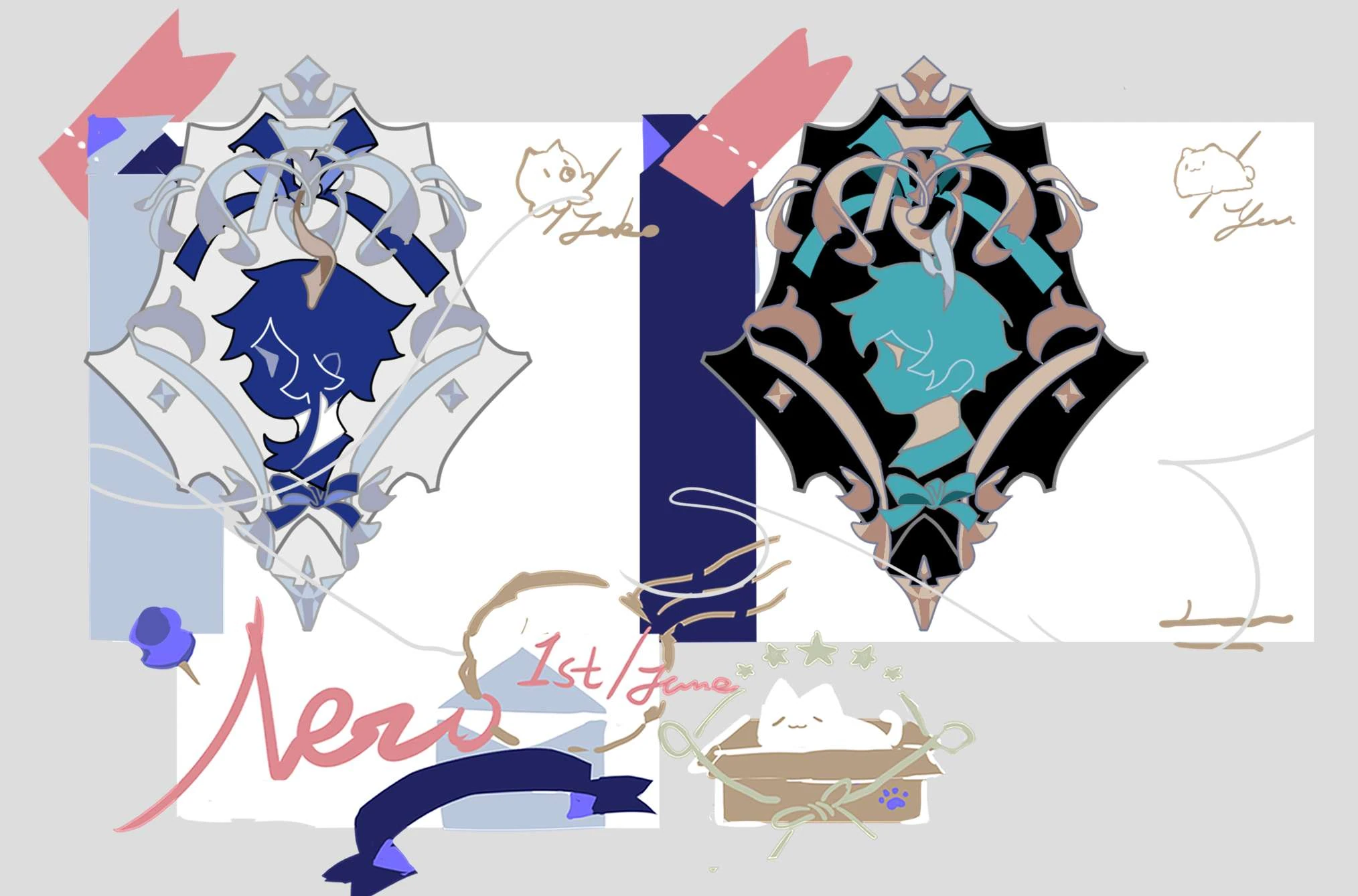 Tako & Yuu emblem, twitter (06/02/2020)
