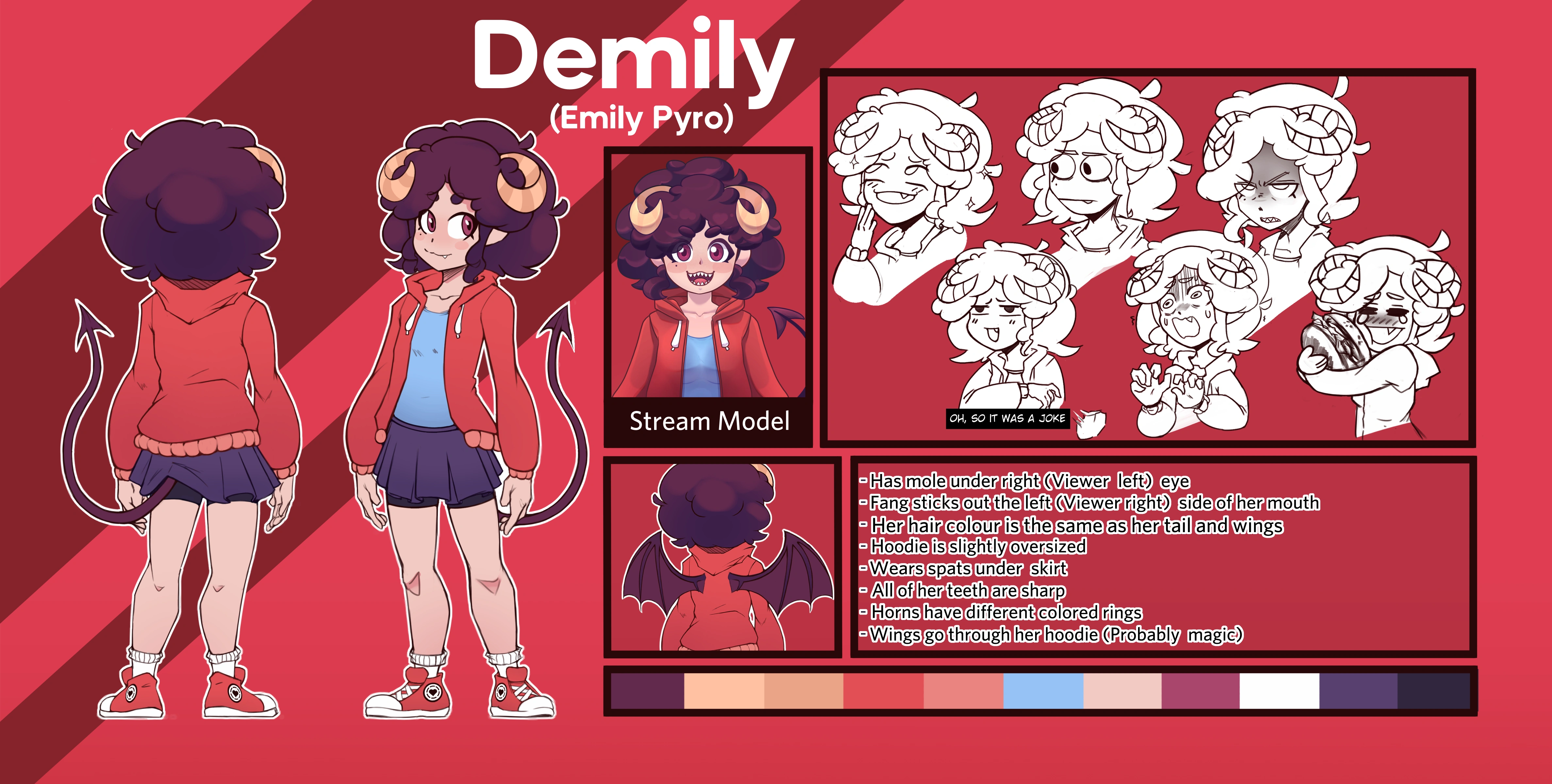 Demily Model Sheet<br>(by Dig Dunk)