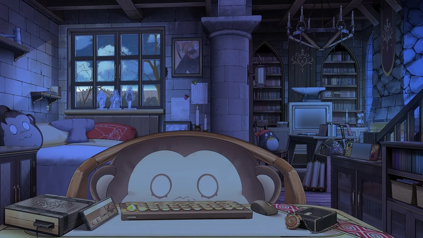 Bedroom Background (Night Version With Lights Off) by Keira