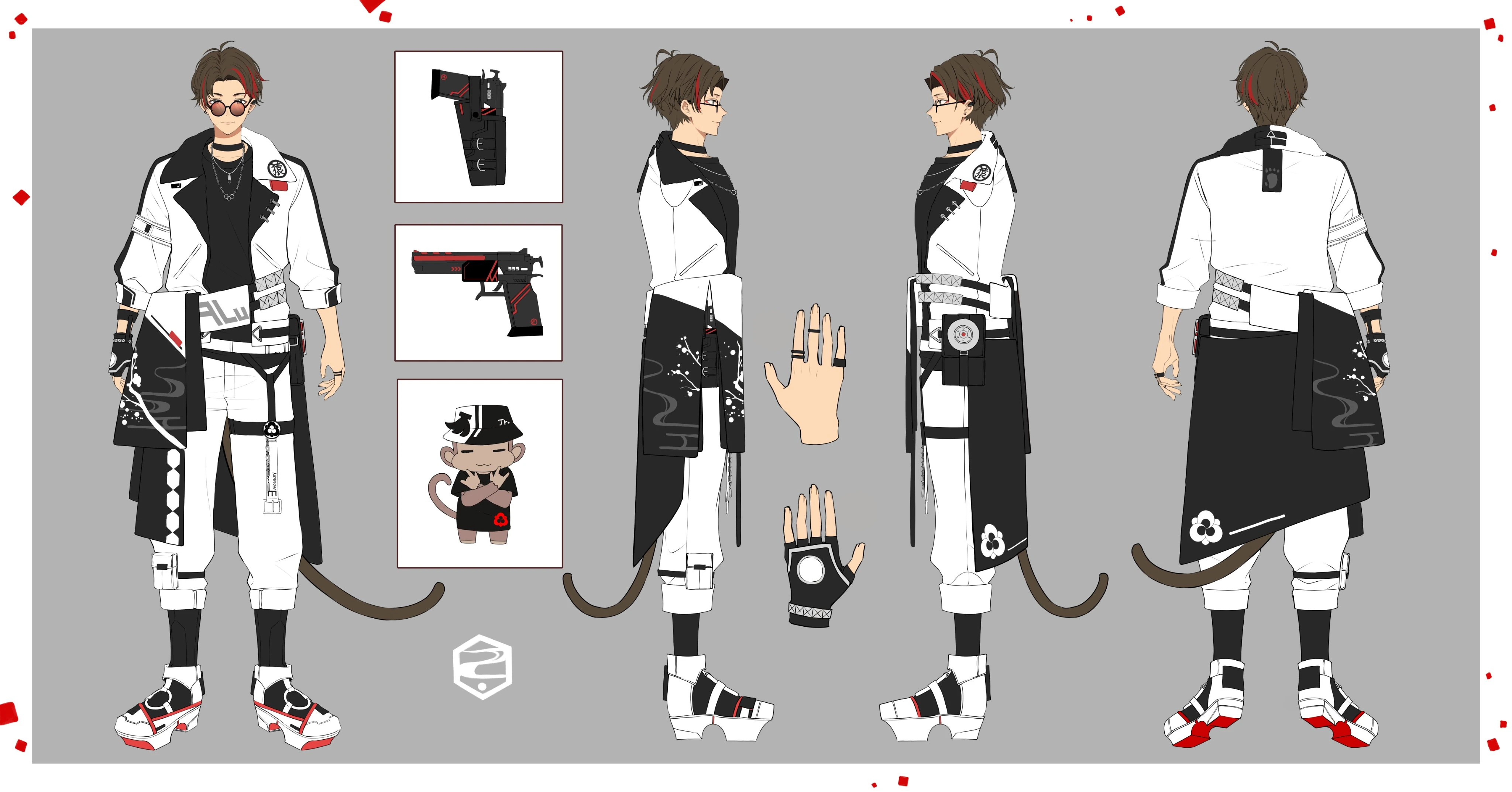 2nd outfit Reference sheet (jacket on)