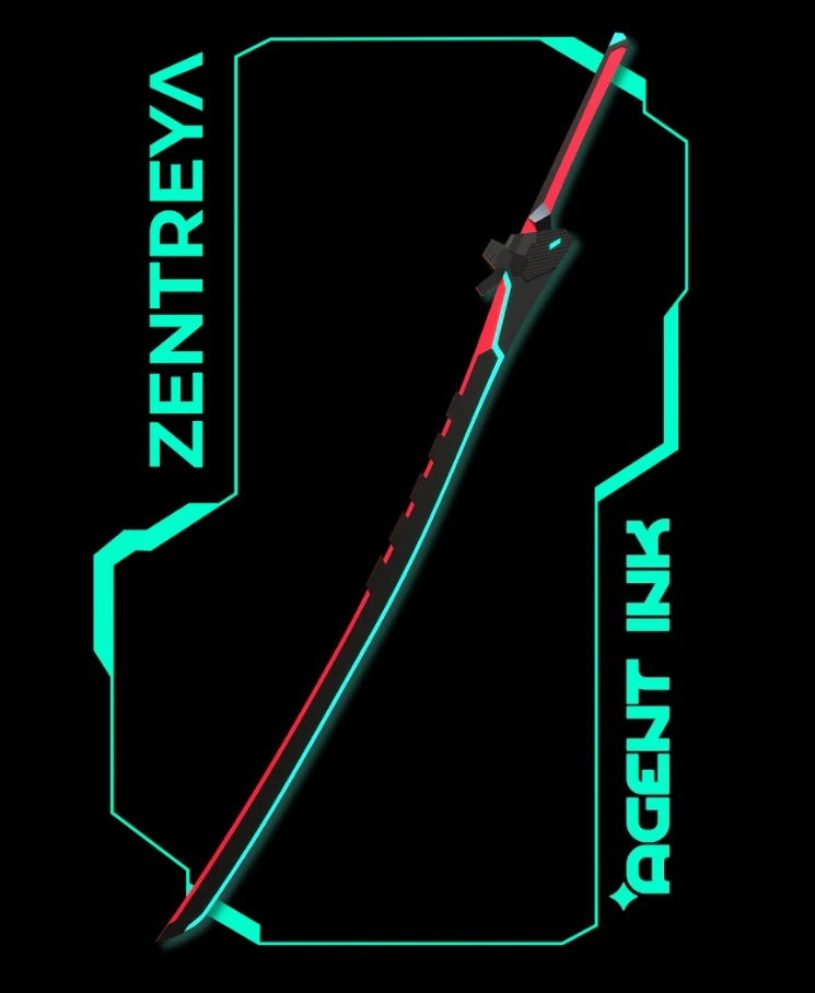 Official Replica Sword "Rhodonite" by AgentInk x Zentreya