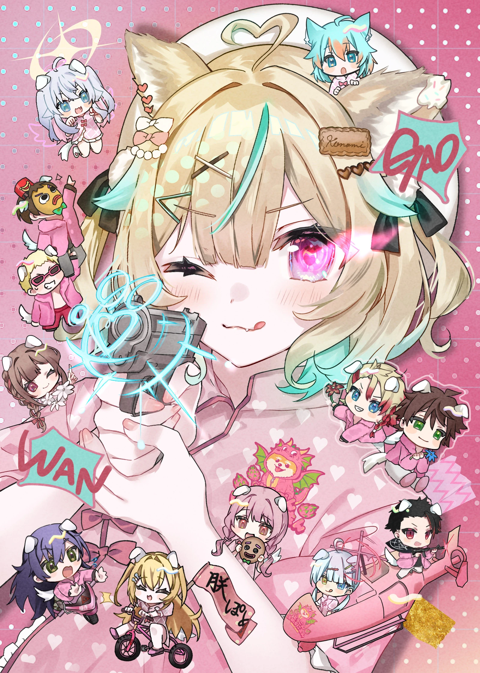 NEWTOWN GTA DoraPome [https://twitter.com/nana_kaguraaa/status/2027820662161870937 Illustration]<br>by [[Kagura Nana]]