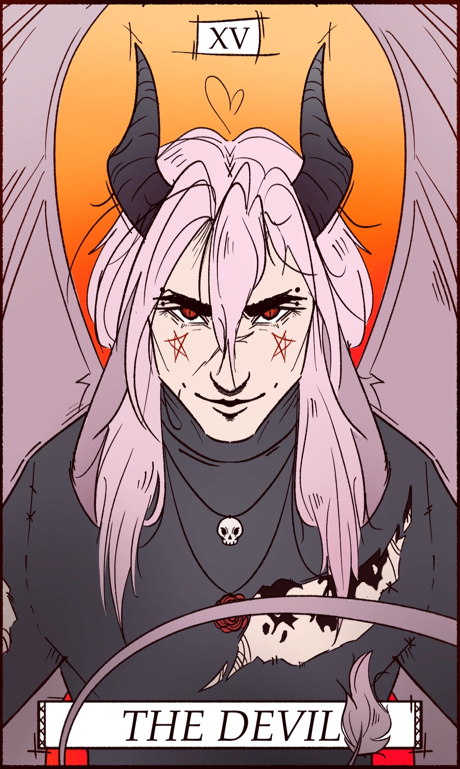 Pastel 'the devil' Tarot by: Sun_of_Seas