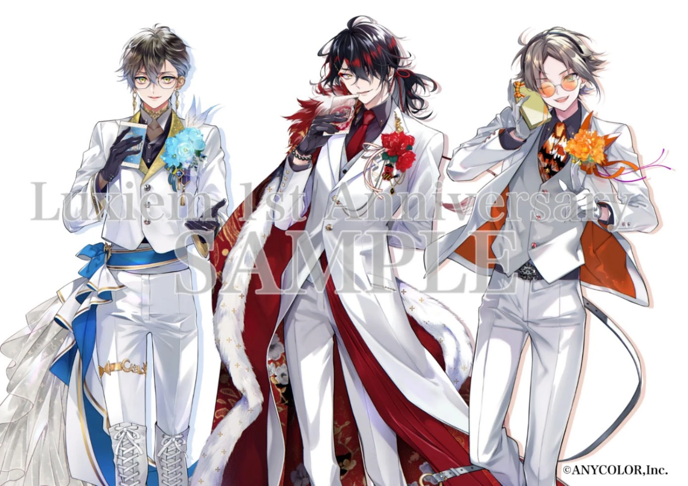Luxiem 1st Anniversary Goods Illustration<br>by Sakondo