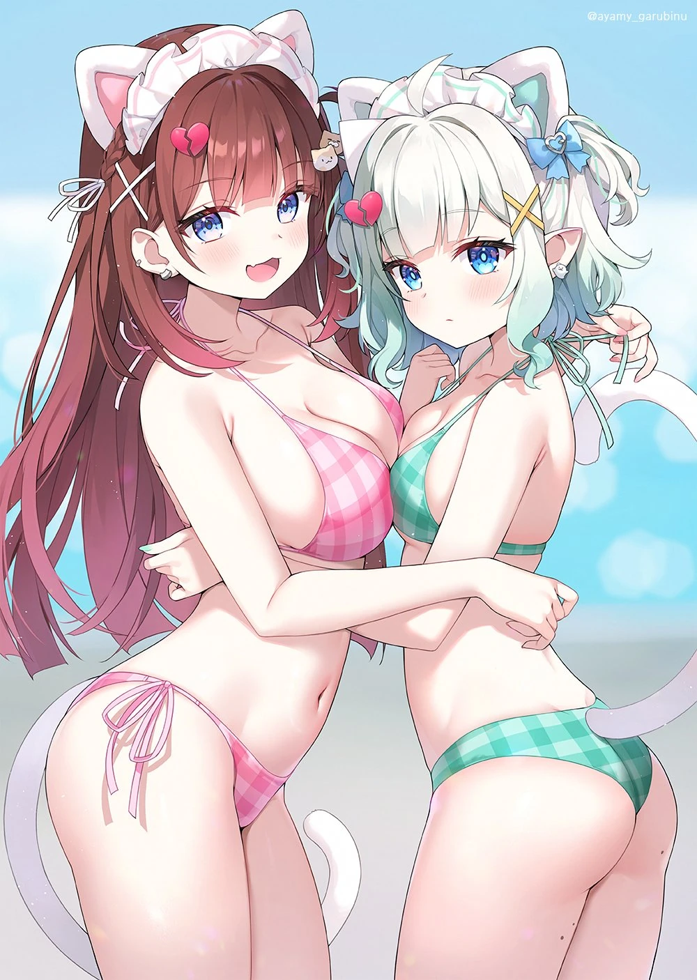 Ayamy x Mint Swimsuit Illustration by Ayamy