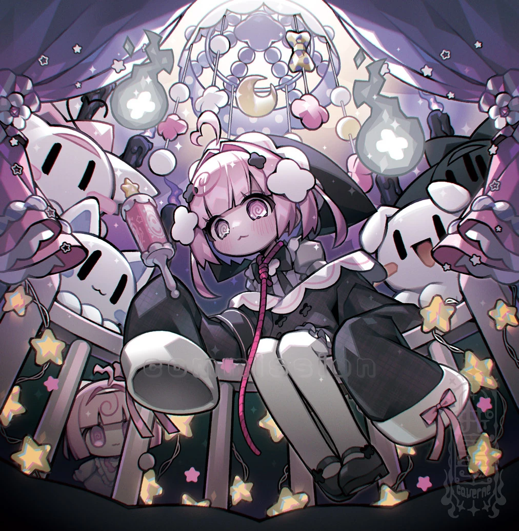1st Full Album "Yomigoto Syndrome" Jacket Illustration<br>by idola