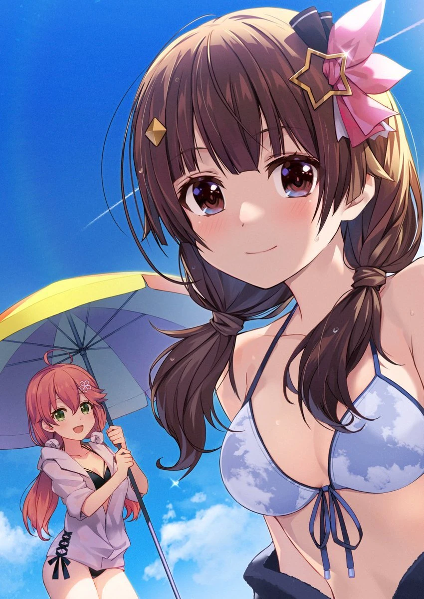 Sakura Miko and Tokino Sora by Ordan