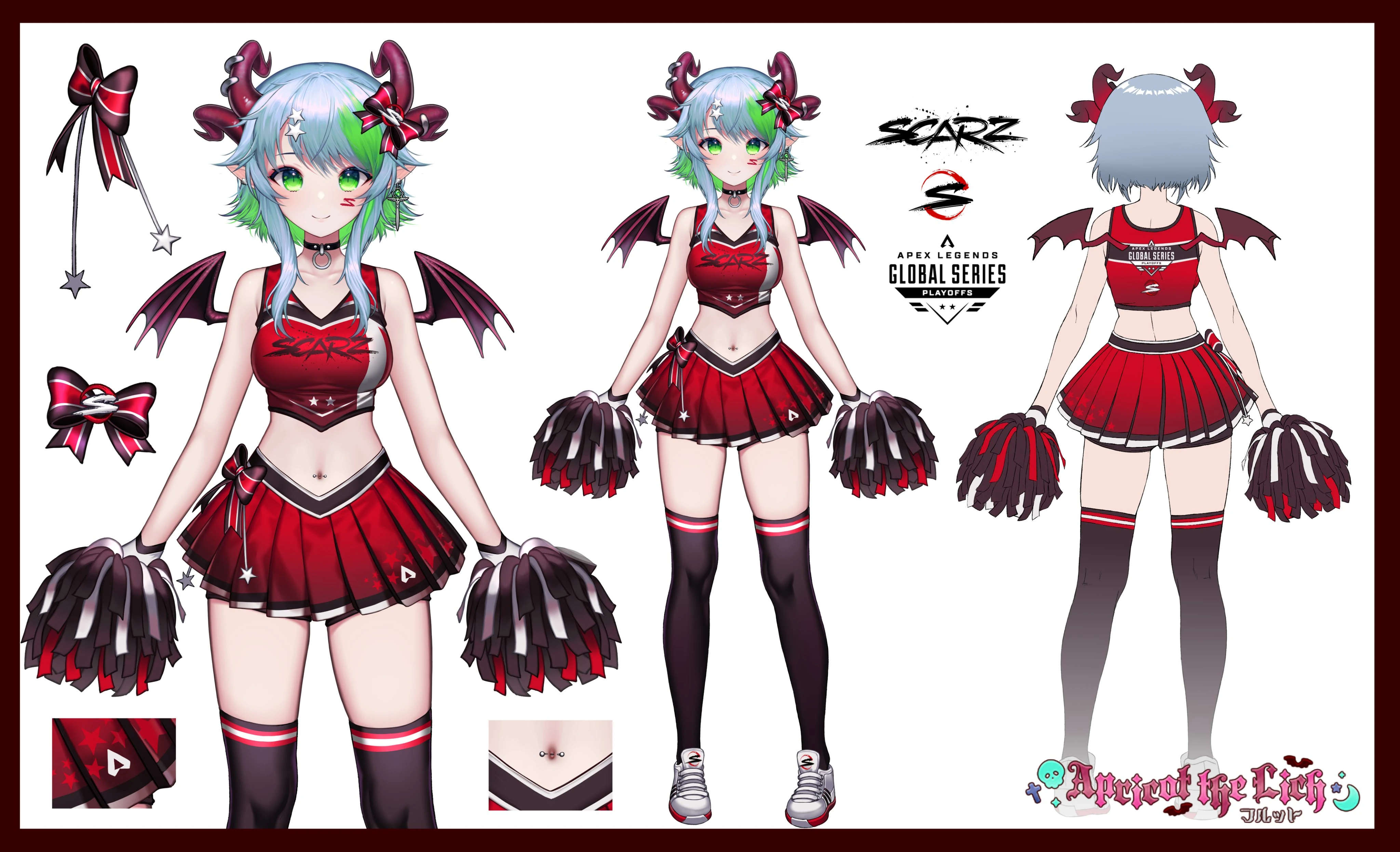 Apex Legends Global Series Playoffs Cheerleader Froot Ref sheet by Froot