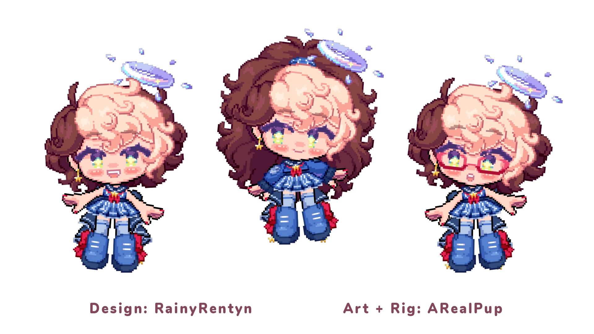 Main Chibi Pixel Live2D<br>Art + Rig by ARealPup