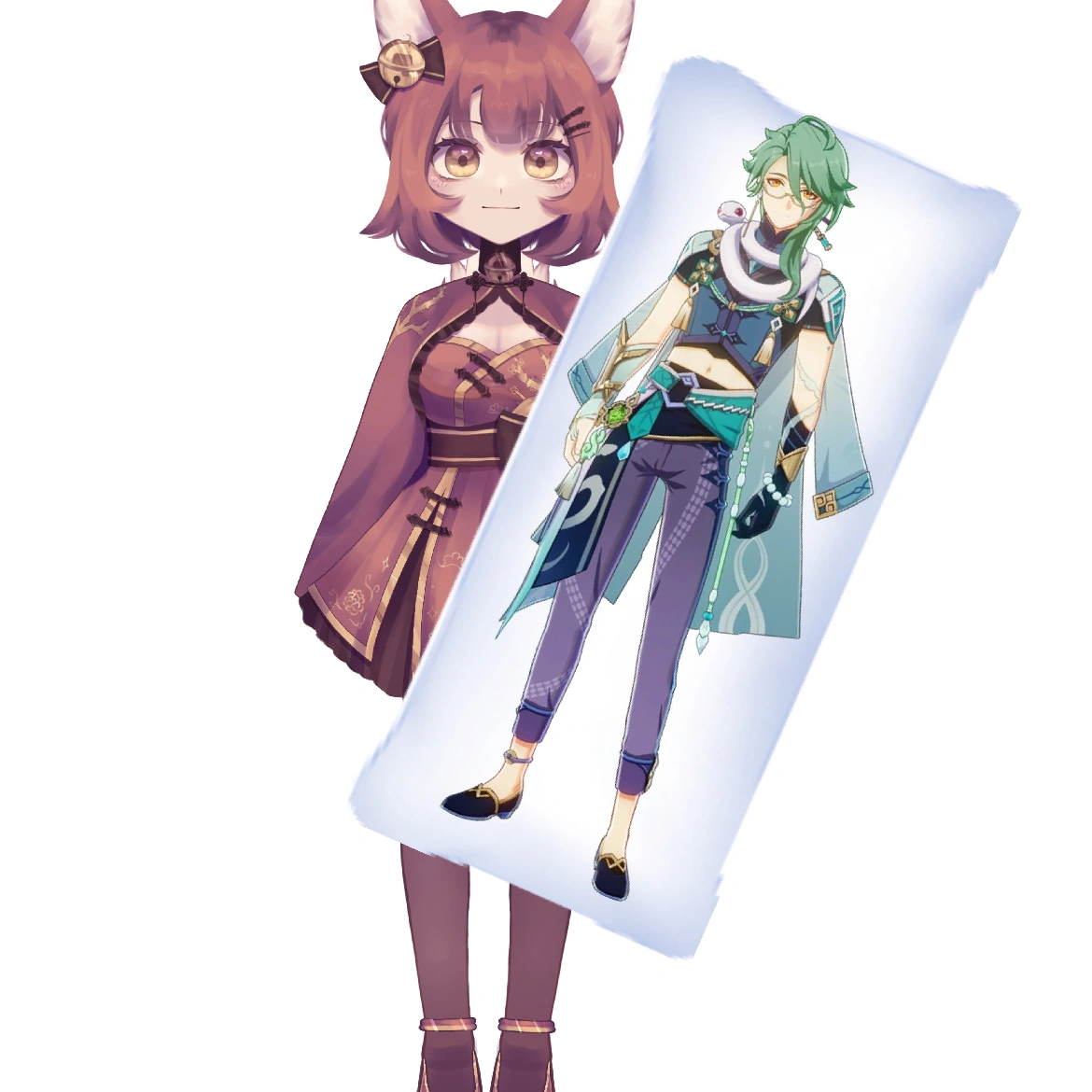 Shumy with a Baizhu Body Pillow