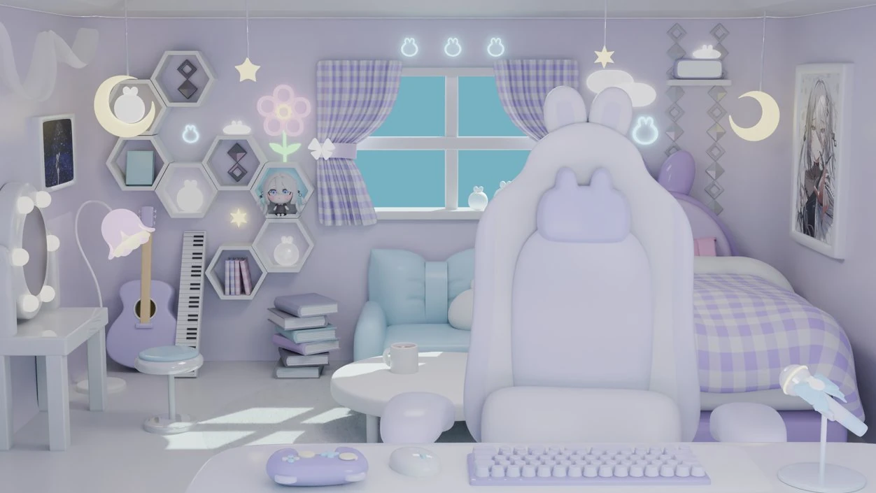 Stream Room made by Blender
