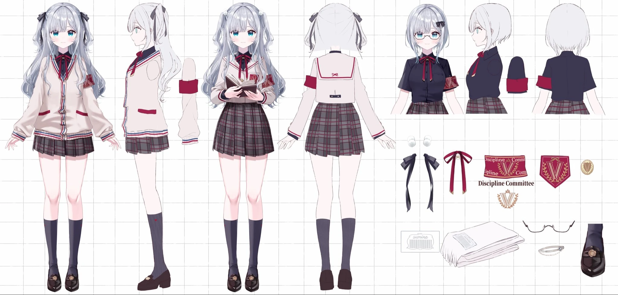 9th Outfit (Discipline Committee School Uniform) Reference Sheet
