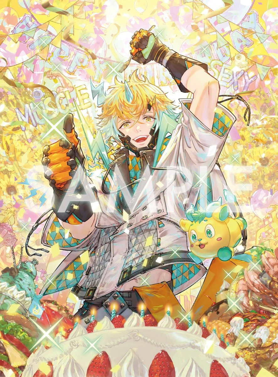 2024 Birthday Goods & Voice Illustration<br>by Raita Kazama