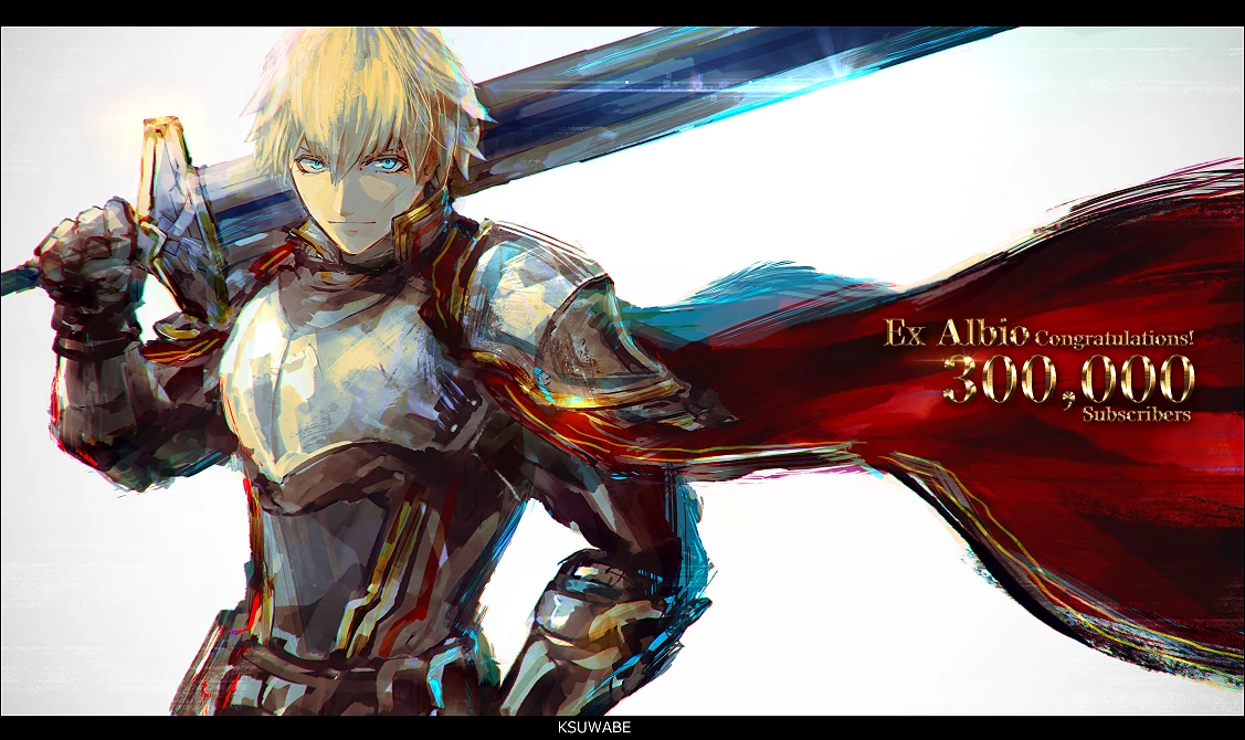 300,000 Subscribers Illustration<br>by K-SUWABE