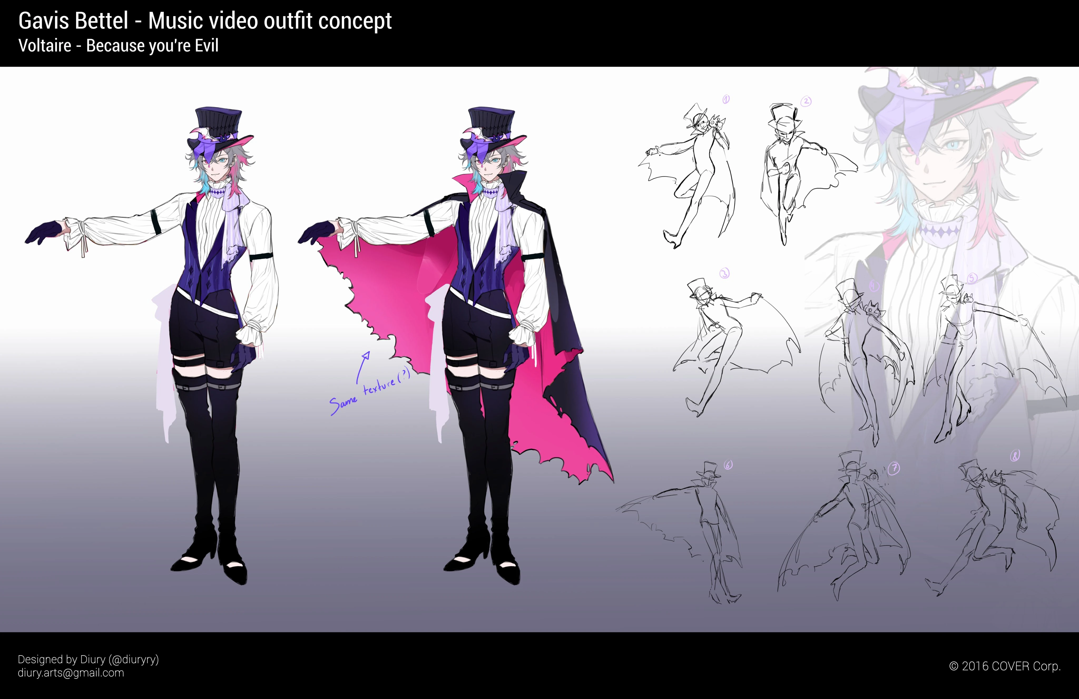 When You're Evil Costume Concept Design<br>by Diury