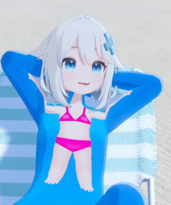 in a Joke swimsuit(one of many)