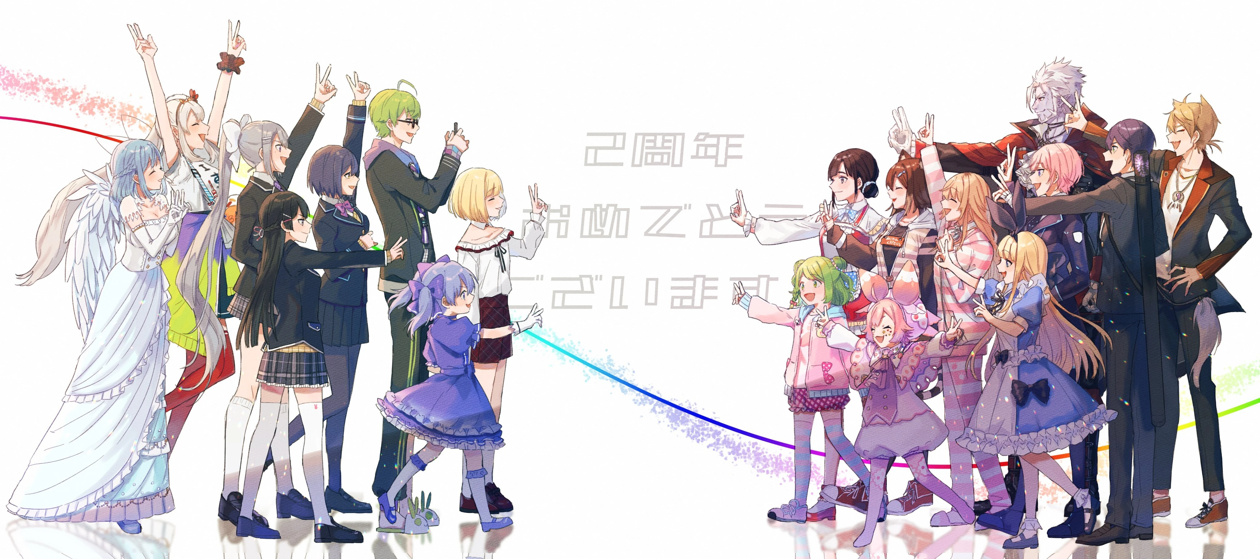 NIJISANJI 2nd Anniversary Illustration<br>by Suwada