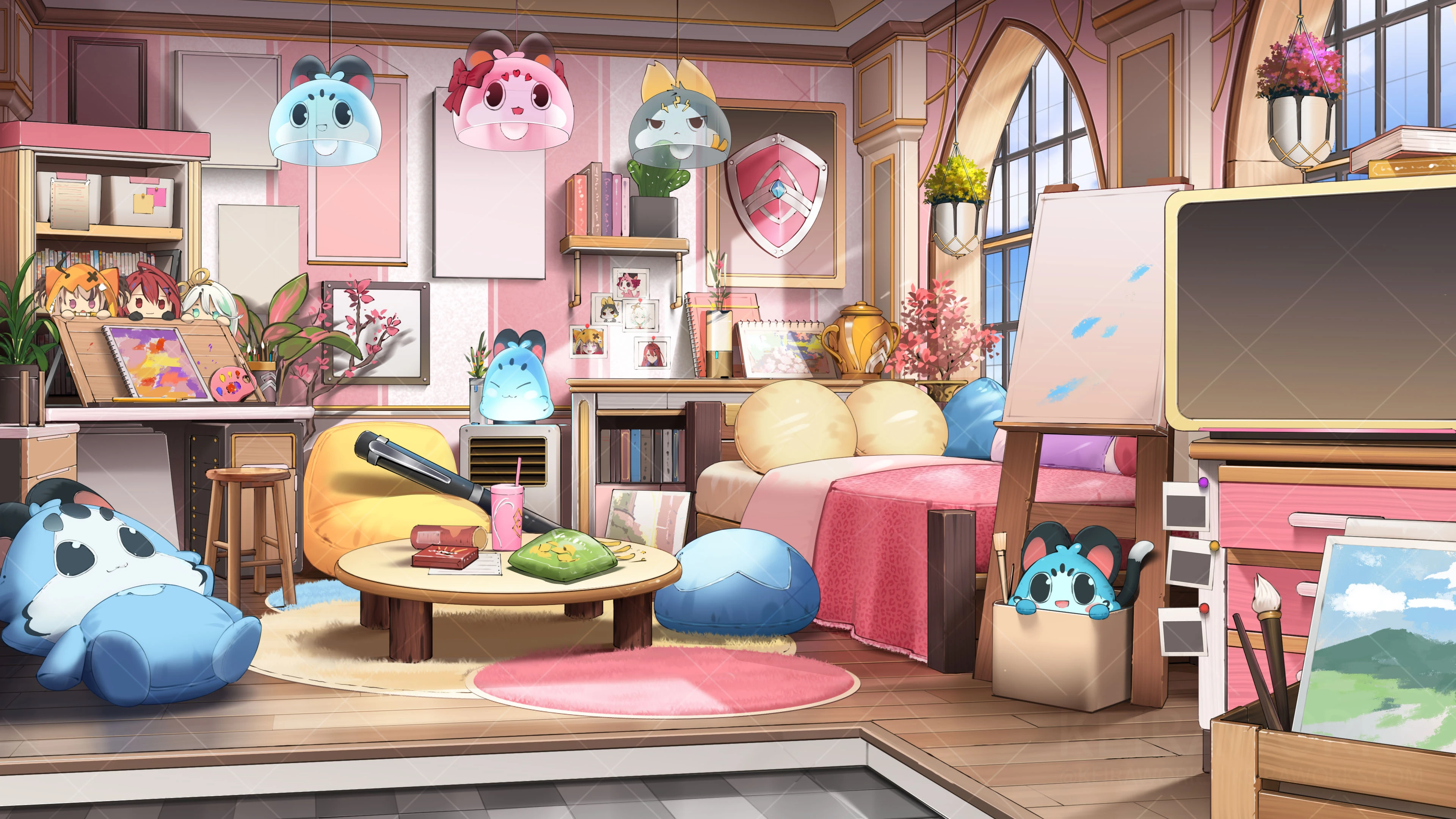 Room Background Without Desk and Chair