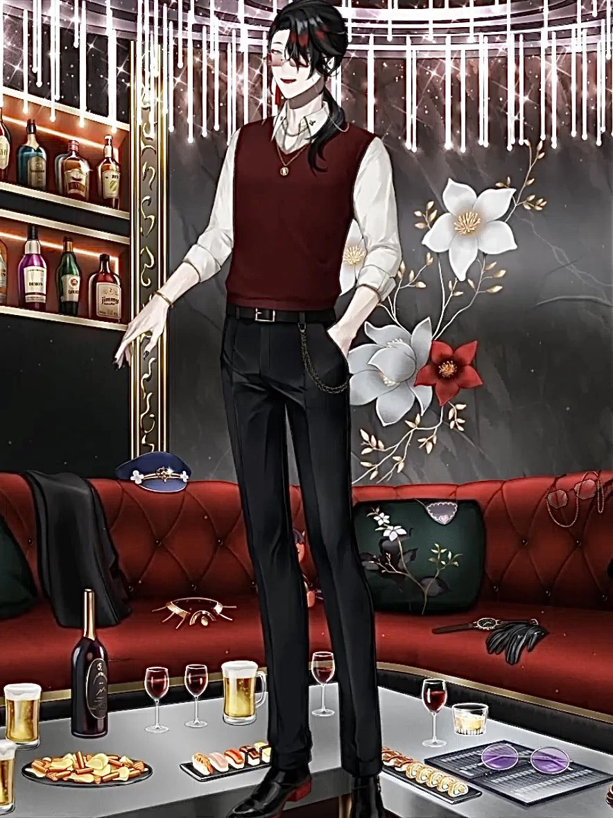 Japanese Host Club Outfit Without Jacket and Shot Glass Accessory