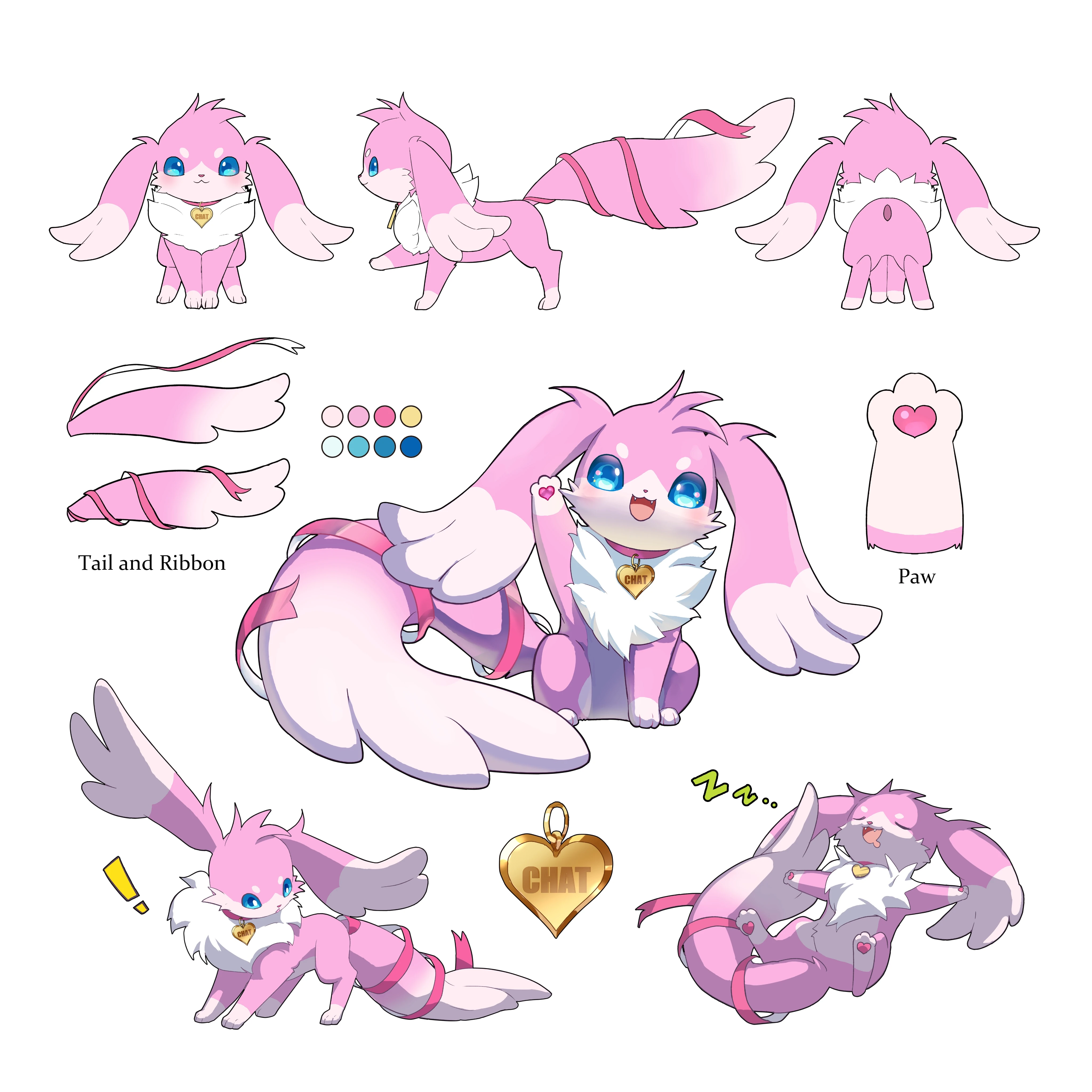 Chat the Magical Dog Reference Sheet